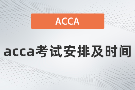 2021年acca考試安排及時間