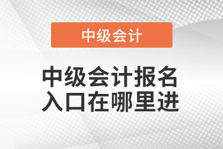 中級(jí)會(huì)計(jì)職稱報(bào)名2022年去什么網(wǎng)站？