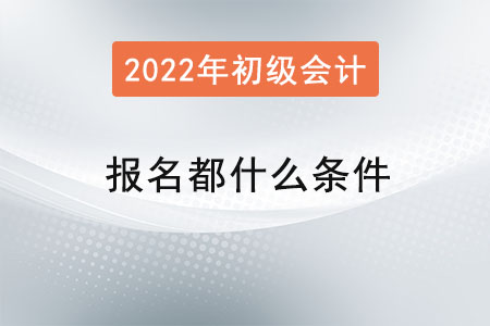 初級(jí)會(huì)計(jì)職稱(chēng)考試報(bào)名都什么條件