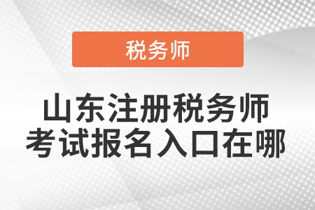 山東省濱州注冊稅務師考試報名入口在哪