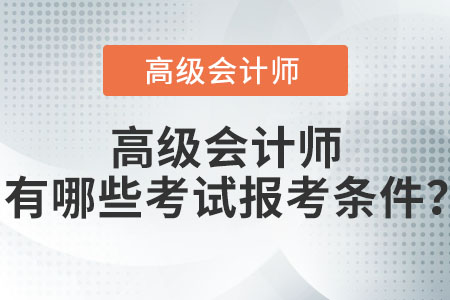 高級會計師有哪些考試報考條件？