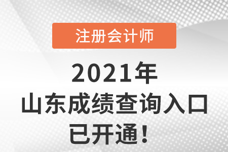 山東省濱州2021年注冊會計師考試成績查詢系統(tǒng)已開通