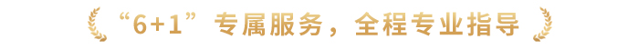 “6+1”專屬服務(wù)，全程專業(yè)指導(dǎo)