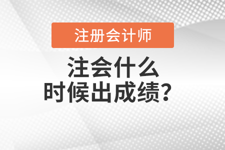 注會什么時(shí)候出成績？