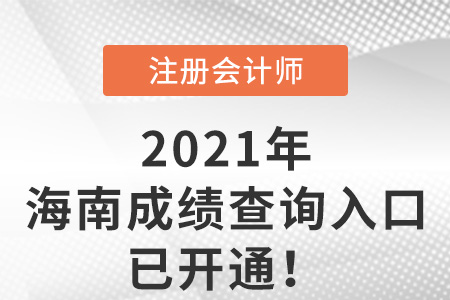 海南省樂東自治縣2021年注冊(cè)會(huì)計(jì)師考試成績查詢網(wǎng)站已開通