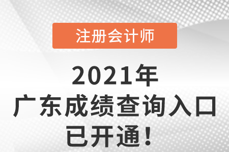 2021年廣東省肇慶注會(huì)成績(jī)查詢?nèi)肟谝验_(kāi)通
