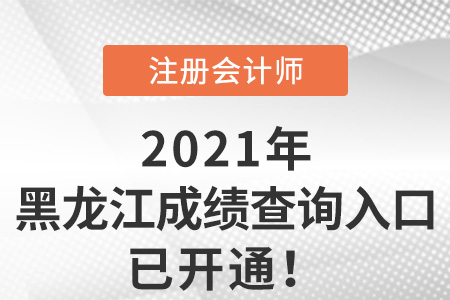 黑龍江省綏化2021年注冊會計師成績查詢系統(tǒng)已開放