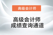 高級(jí)會(huì)計(jì)師成績(jī)查詢通道