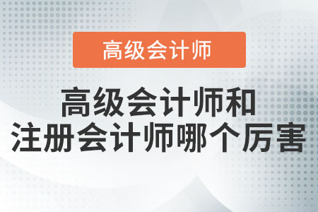 注冊會計師和高級會計師的區(qū)別