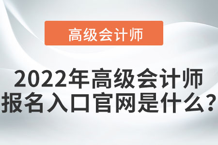 2022年高級會計師考試報名入口只有一個嗎？
