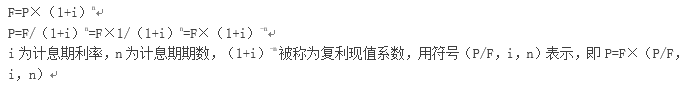 復利現(xiàn)值的計算