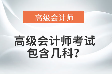 高級會計(jì)師考試包含幾科？