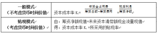 債務(wù)資本成本的計(jì)算方法