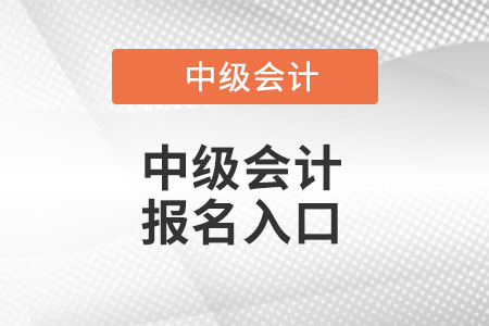 中級(jí)會(huì)計(jì)師2022年報(bào)名入口