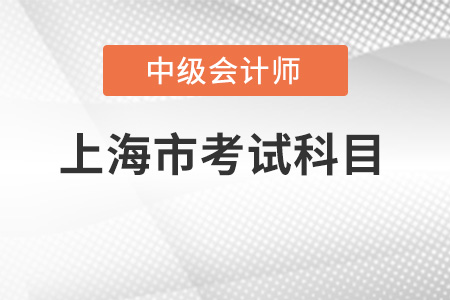 上海市浦東新區(qū)中級(jí)會(huì)計(jì)師考試科目有哪些？