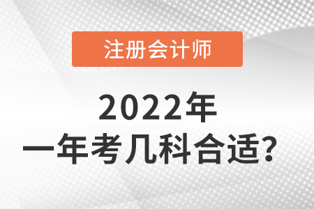 注冊會(huì)計(jì)師一年考幾科合適？
