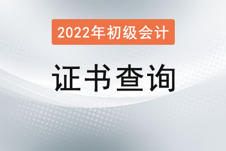 初級會計(jì)職稱證書查詢?nèi)肟诠倬W(wǎng)