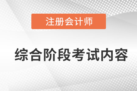 cpa綜合階段考什么內(nèi)容？