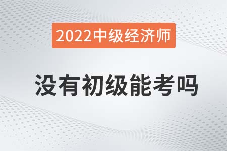 沒(méi)有初級(jí)經(jīng)濟(jì)師可以直接考中級(jí)嗎