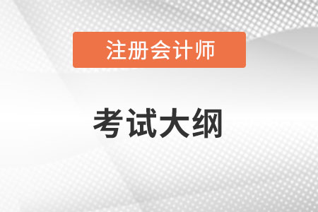 注冊(cè)會(huì)計(jì)師2022大綱考試內(nèi)容是什么？