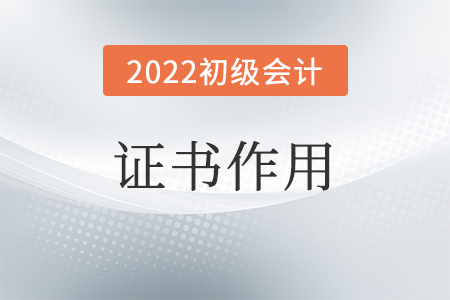 初級(jí)會(huì)計(jì)師證的作用是什么？