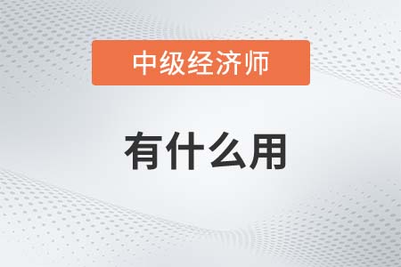 中級經(jīng)濟師的作用是啥
