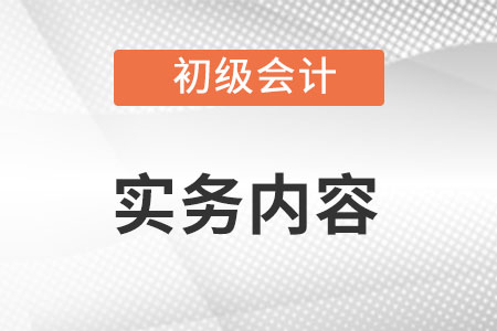 初級會計實務(wù)內(nèi)容都有什么？