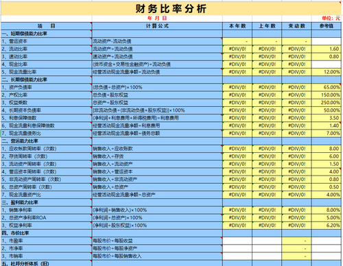 財務(wù)比率分析