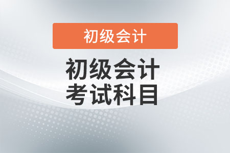 2022年初級(jí)會(huì)計(jì)師考試科目是什么？