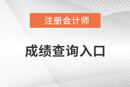 注冊會計(jì)師綜合成績查詢?nèi)肟? alt=