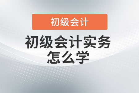 初級會計(jì)實(shí)務(wù)怎么學(xué)？