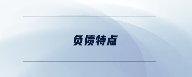 負(fù)債特點(diǎn)
