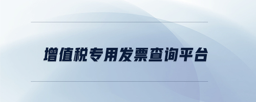 增值稅專用發(fā)票查詢平臺