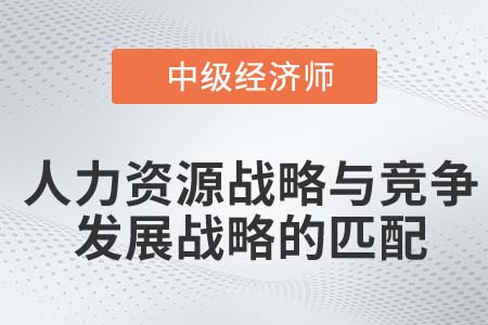 人力資源戰(zhàn)略與競爭發(fā)展戰(zhàn)略匹配_2022中級(jí)經(jīng)濟(jì)師人力資源知識(shí)點(diǎn)
