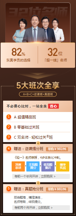 東奧注會(huì)D班鉅惠！