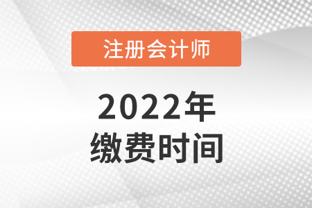 今年注冊(cè)會(huì)計(jì)師考試?yán)U費(fèi)的時(shí)間是哪天？