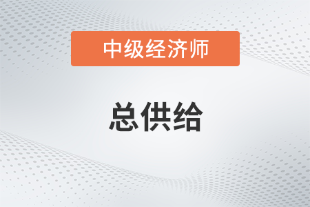 總供給_2022中級經(jīng)濟師經(jīng)濟基礎(chǔ)備考知識點