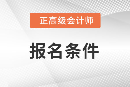 評正高級會計(jì)師職稱的條件是什么?