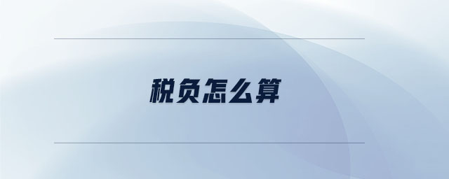 稅負(fù)怎么算