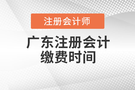 廣東省深圳注冊會計繳費時間