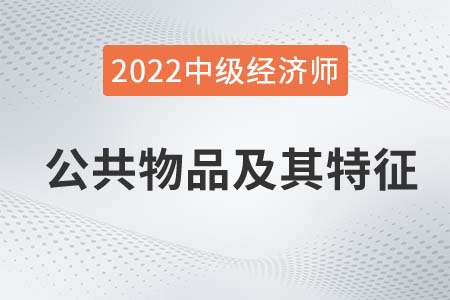 公共物品及其特征_2022中級經(jīng)濟師經(jīng)濟基礎(chǔ)備考知識點