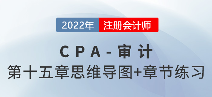 2022年注冊會計師《審計》第十五章思維導(dǎo)圖+章節(jié)練習(xí)
