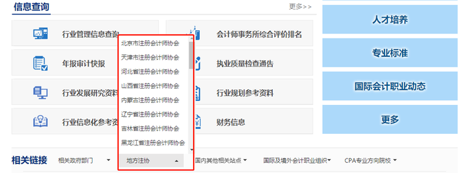中國(guó)注冊(cè)會(huì)計(jì)師協(xié)會(huì)官網(wǎng)
