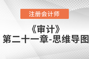 2022年注冊會計師《審計》第二十一章思維導圖+章節(jié)練習