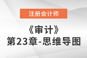 2022年注冊會計師《審計》第二十三章思維導圖+章節(jié)練習