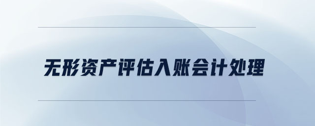 無(wú)形資產(chǎn)評(píng)估入賬會(huì)計(jì)處理