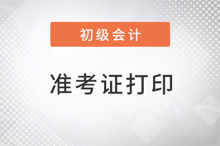北京初級會計師2022年打印準(zhǔn)考證開始了嗎？