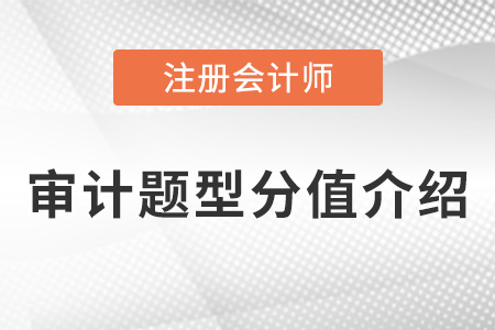 注會(huì)審計(jì)題型分值介紹