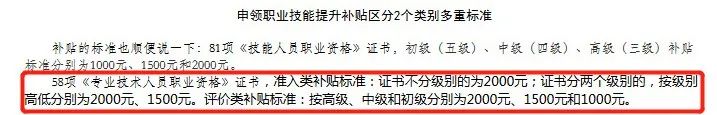 職業(yè)技能補貼