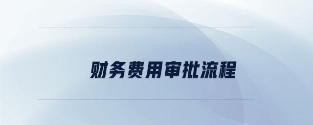 財(cái)務(wù)費(fèi)用審批流程